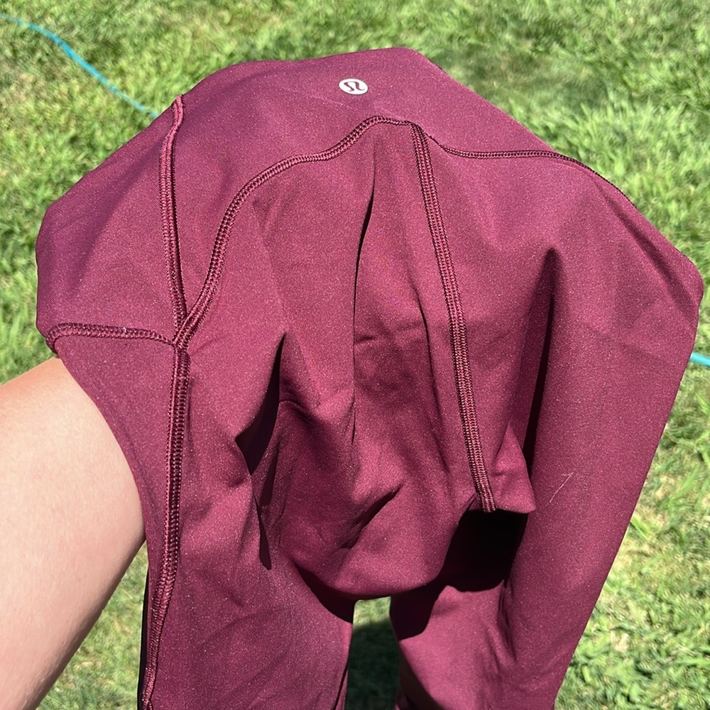 Lululemon Maroon Leggings - Picture 4 of 6